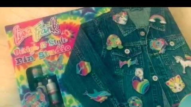 'Lisa Frank Design & Style Pin Studio 90\'s DIY! Making Your Own Pins! Super Easy! Review and Demo!'