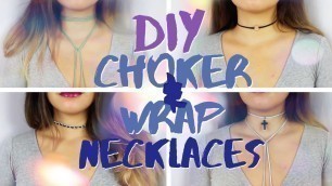 'DIY 90s Chokers + Wrap Necklaces , Curb Chain & Velvet Necklaces || The Beauty Milk'