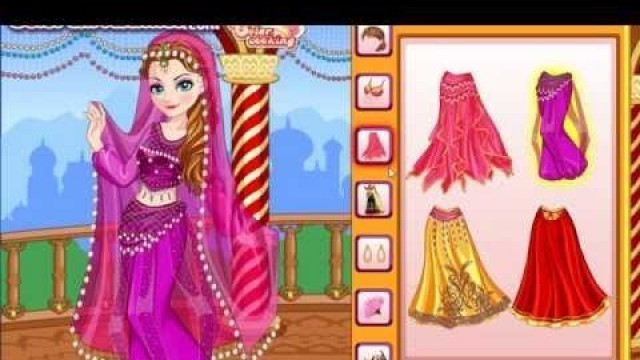 '167 # Frozen Elsa time travel to India - Queen Elsa Indian culture dress up game'