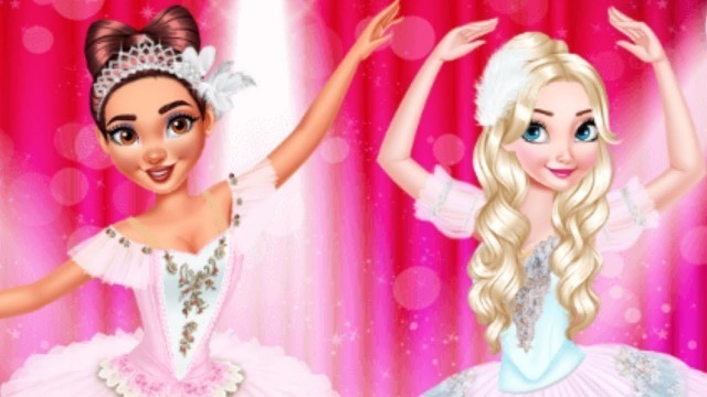 'Frozen Elsa BFFs Ballerinas Dress up Online Game'