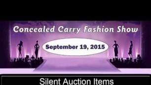 'Concealed Carry Fashion Show Silent Auction Items'