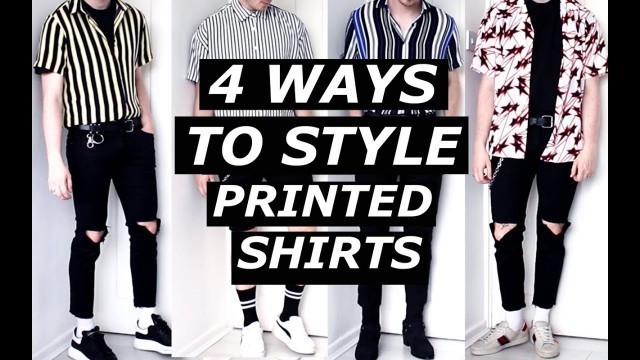 'HOW TO STYLE PRINTED SHIRTS | Fashion Blogger, Advice, Affordable | ASOS, Hi Fi FNK | Gallucks'