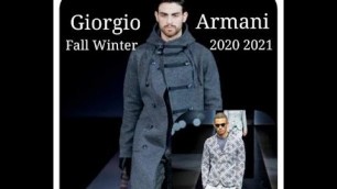 'Giorgio Armani Men\'s Wear 2020 2021 Fall Winter Runway Fashion Show'