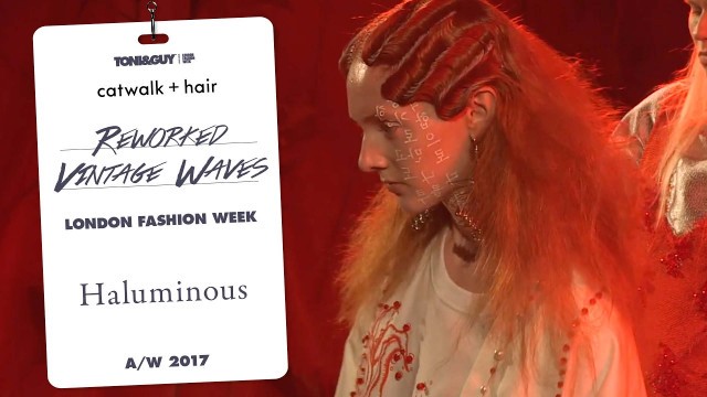 'Catwalk hair: reworked vintage waves Haluminous at London Fashion Week AW17'