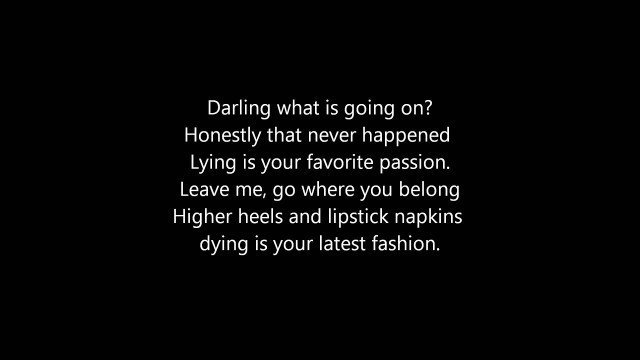 'Situations by Escape The Fate lyrics (Requested)'