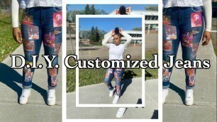 'DIY: How to customize your jeans || The 90’s look'