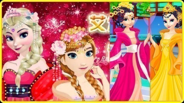 '♡ Frozen Elsa And Anna Chinese Dress Up ♡ Video Game for Girls'