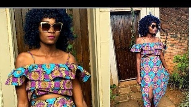 'DIY Off Shoulder TOP African Print ANKARA'