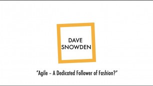 'Lean DUS #39 mit Dave Snowden: Agile – A dedicated follower of fashion?'