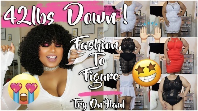 '42 POUNDS DOWN CELEBRATION TRY ON HAUL !! FASHION TO FIGURE'