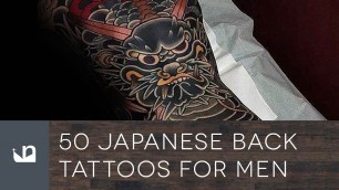 '50 Japanese Back Tattoos For Men'