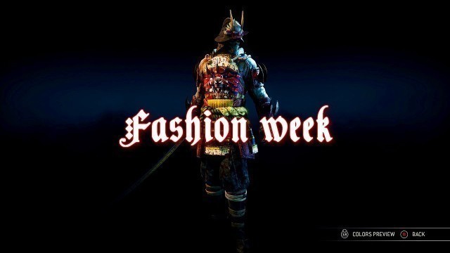 'FOR FASHION 2 - for honor orochi showcase'