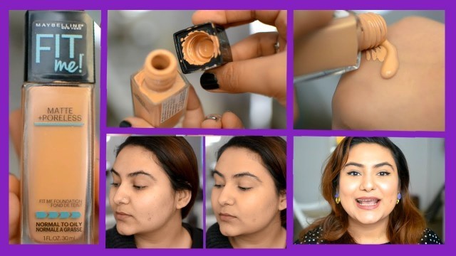 'Maybelline FIT ME Foundation review  {Delhi fashion blogger}'