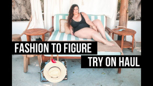 'PLUS SIZE FASHION TRY ON HAUL | SO MUCH SWIMWEAR!! FASHION TO FIGURE IS BACK! | Sometimes Glam'