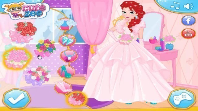 'Frozen game Elsa Queen Anna Princess Wedding Makeup and Dress up'