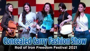 'Concealed Carry Fashion Show - Rod of Iron Freedom Festival 2021'