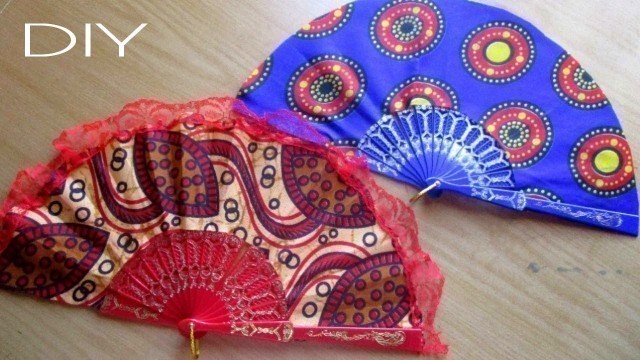 'DIY Handfans with African Print Fabric (Ankara)'