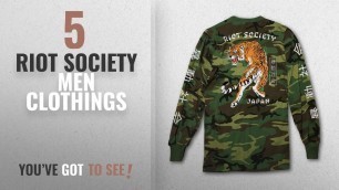 'Top 10 Riot Society Men Clothings [ Winter 2018 ]: Riot Society Japanese Tiger Camo Mens Long Sleeve'