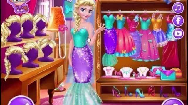 'Frozen Game Elsa Queen Makeup, Dress up and Spa  - Help Elsa Queen Choose Dress'