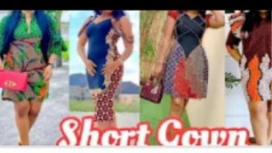 'Hot Ankara Short Gown Styles 2021/African Print// Elegant Ankara Short Dress Inspiration For Ladies'