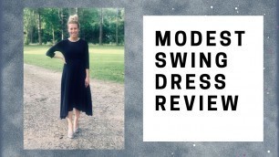 'Modest Fashion Blogger Taylor Jones \"Modest Blondie\" reviews Our Swing Dress with Pockets'