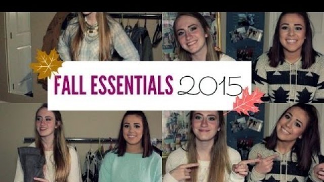 'Fall Fashion Essentials 2015 | Classic Chats'