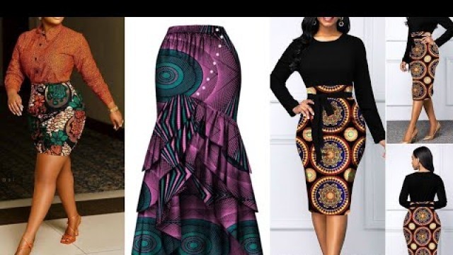 '40+ African Print Skirts For Women Bazin Richie Skirt Mini Midi And Maxi Designs Of Ankara Styles'