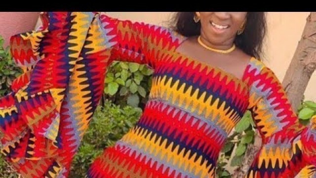 '40+AFRICAN DRESSES: MOST STYLISH AND FLAWLESS African Fashion Print Styles With Flare Sleeves Design'