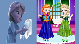 'Disney Frozen Dress Up Game Movies-Baby Elsa with Anna Dress Up Gameplay-Frozen Babies Games'