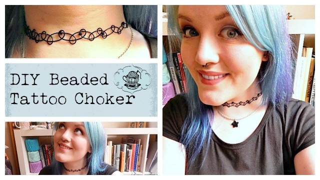 'DIY 90\'s Tattoo Choker with Beads ¦ The Corner of Craft'