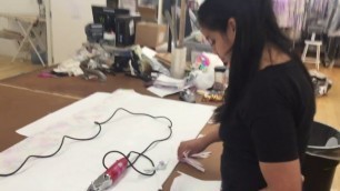 'Using ROTARY CUTTER to CUT FABRIC | Clothing Manufacturers | Fashion Design & Manufacturing'