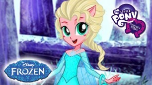 'MLP Equestria Girls Disney Frozen ELSA Dress Up iPad App Game'