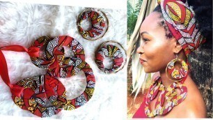 'DIY African Print necklace Ankara Wax-BEAUTARIE'