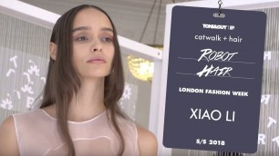 'Catwalk hair: robot hair at Xiao Li for London Fashion Week SS18'