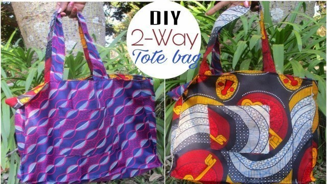 'DIY Reversible tote bag- African Print'