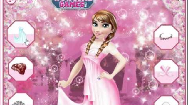 'Disney Frozen Anna\'s Wedding Party Dress Up Game'