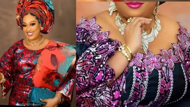 'African Dresses For Women: Latest Trendy African Fashion Asoebi Lace/Ankara Styles 2021 For Owanbe'