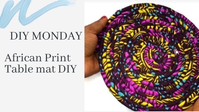 'African Print Table Mat DIY'