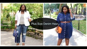 'Plus Size Fashion: Fall Denim Haul (Try On) FT: Eloquii, Fashion to Figure, & More'