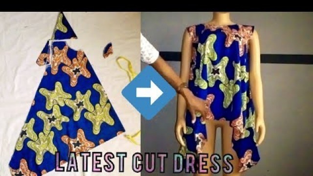 'Simple African Print Ankara cloche dress (Kaftan) DIY #Latest Designer Dress'