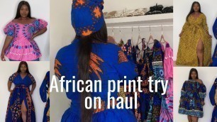 'SUPER CUTE IN TREND AFRICAN PRINT OUTFITS TRY ON HAUL 2020 FT MAD KOLLECTION'