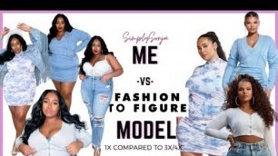 'Me vs The Model Fashion to Figure (Size 3x4x vs 1x)| Who Wore It Better?'