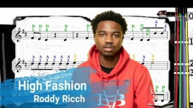 'High Fashion | Roddy Ricch | Violin SHEET MUSIC [With Fingerings] [Level 3]'