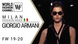 'Giorgio Armani | Fall-winter 19-20 | Milan fashion week'