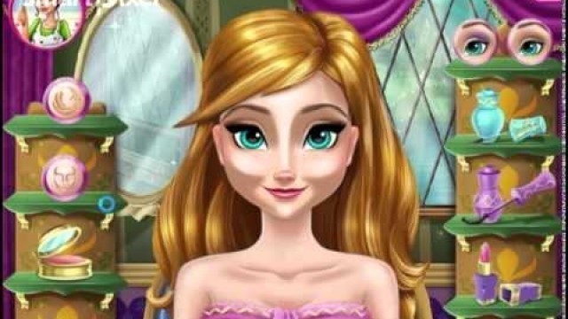 'Disney Frozen Anna\'s Make Up, Dress Up and Cosmetics Game'