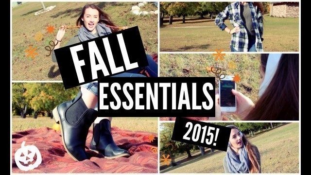 'FALL ESSENTIALS 2015 | Fashion, Music, Treats and more!!'