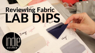 'BTS: Shannon reviews a LAB DIP | Clothing Manufacturers | Fashion Design & Manufacturing Resources'