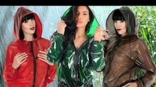 'Outdoor sexy rain wear dresses with beautiful ladies @Fashion Tv'