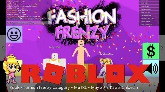 'Fashion Frenzy Category Me IRL - ROBLOX'