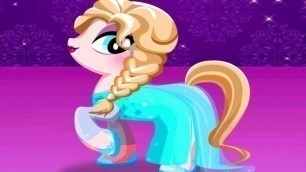 'MLP My Little Pony As Disney Frozen Elsa Beauty Dress Up Game For Kids & Girls'